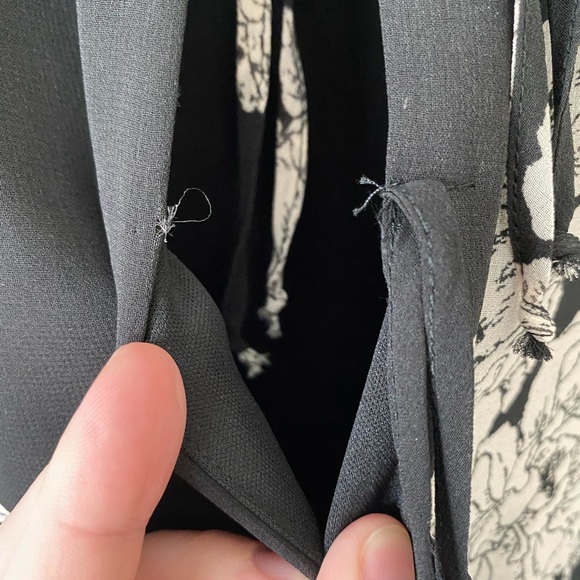 Xhilaration dress, size XL, black with white floral print - Picture 12 of 13